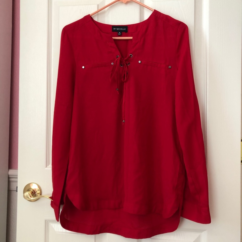 My Michelle Red Blouse